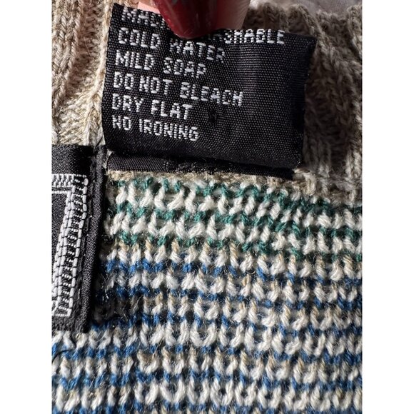 Vintage Design Crew Men's Size Medium Grandpa Geometric Cardigan Sweater - Picture 5 of 9